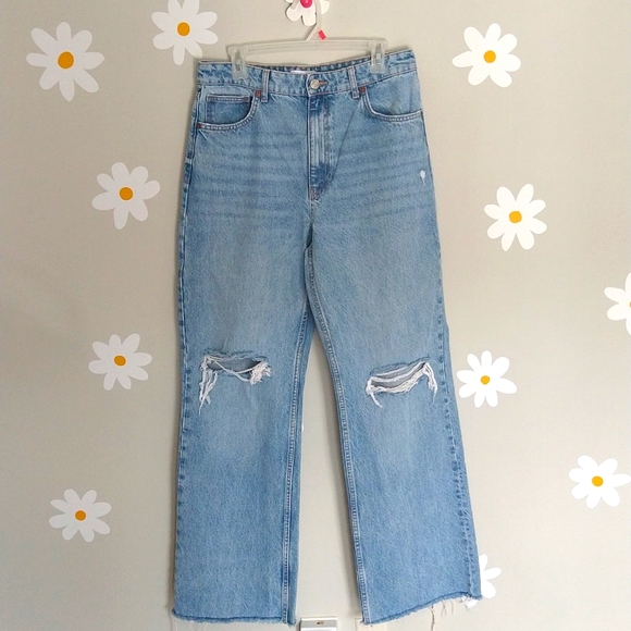 Zara Full Length Wide Leg Jeans Size 10 - Picture 10 of 15